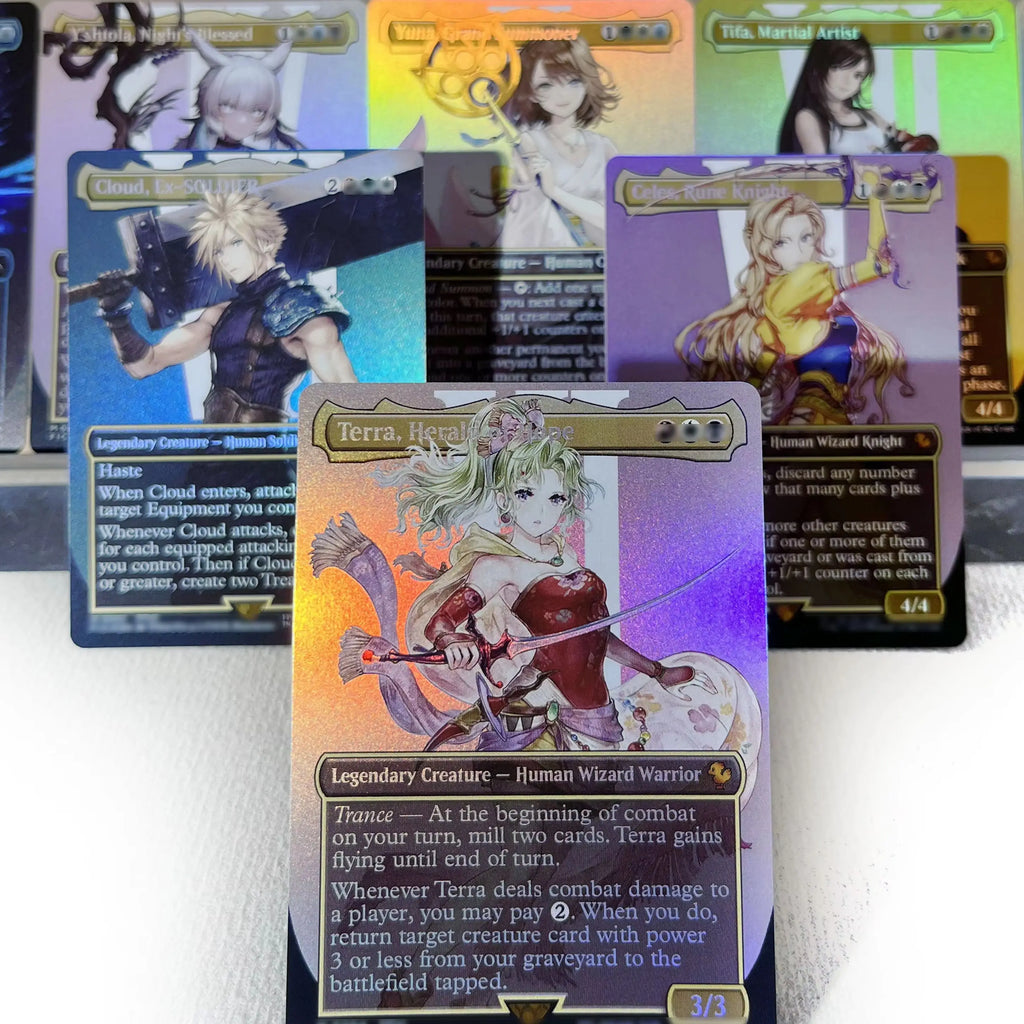FCA FIN FIC PIP LTR FOIL4-002 magische Karten Antiker Kupferdrache Tcg Proxy Reisender Chocobo Celes, Runenritter Gathering