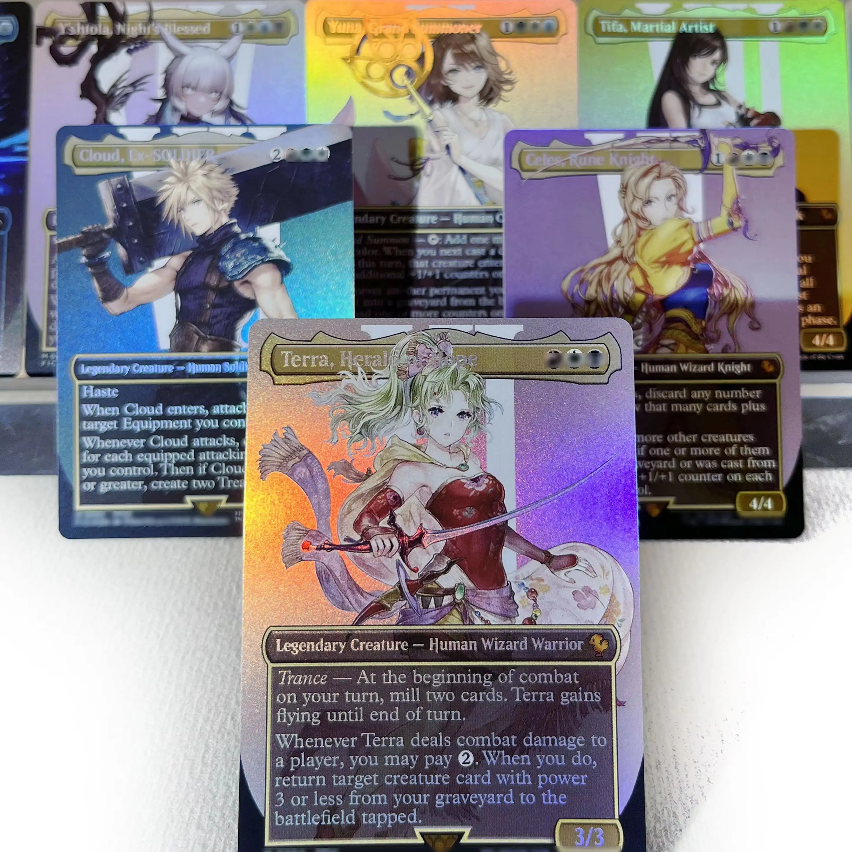 FCA FIN FIC PIP LTR FOIL4-002 magische Karten Antiker Kupferdrache Tcg Proxy Reisender Chocobo Celes, Runenritter Gathering Hauptbild