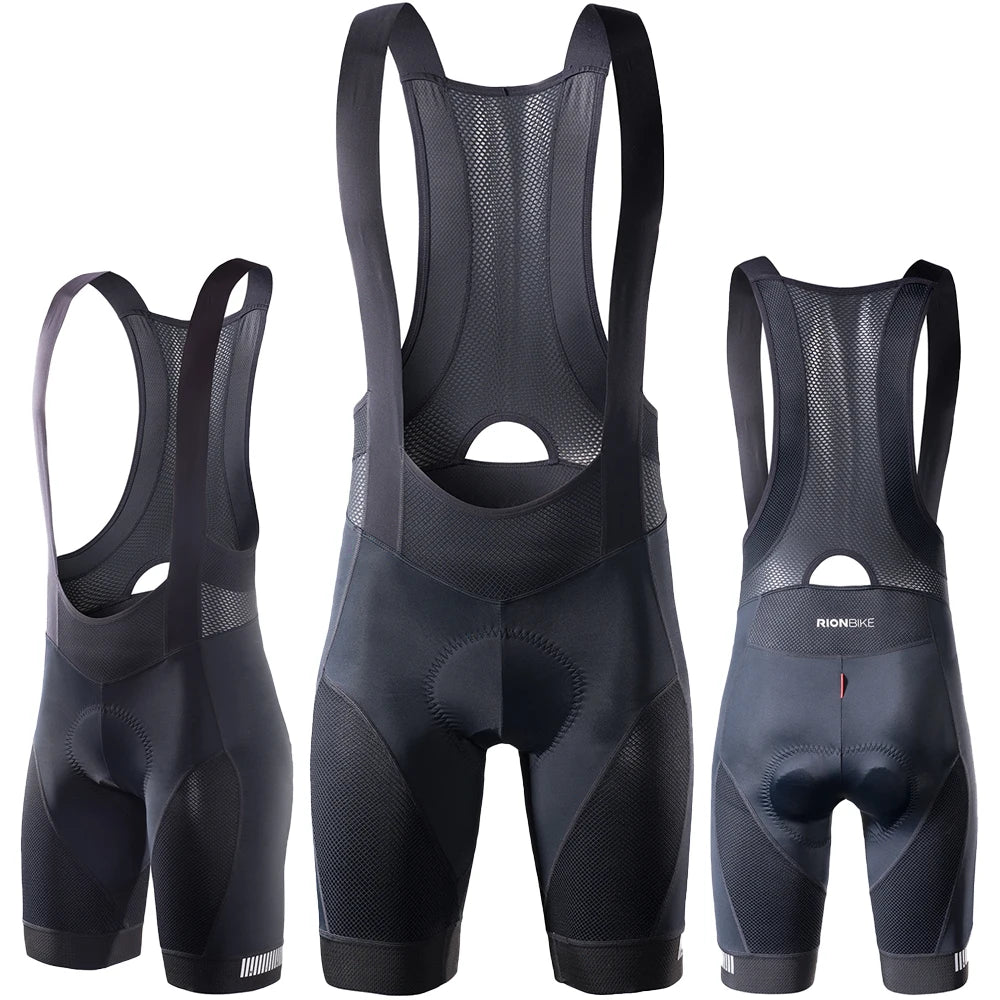RION Radhose Mountainbike Atmungsaktiv Herren Gepolsterte Radhose Triathlon Herren Pro Lycra Fahrradhose MTB Kleidung
