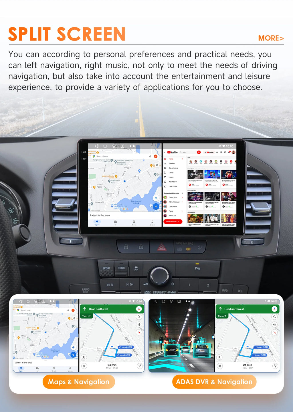 9 Zoll 7862 QLED-Bildschirm 2-Din Android Autoradio Multimedia Video-Player für Buick Regal 1 Opel Insignia GPS Navi Carplay 4G RDS BT