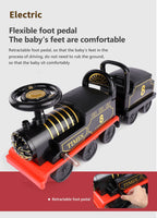 Kinder Zug Reitspielzeug Eisenbahn Klassisches Elektromodell Kann Einen Kleinen Zug Schienenwagen Transportieren Kinder Baby Lauflernwagen Spielzeug Jungen