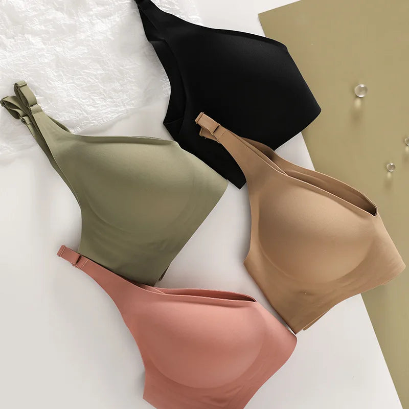 Sexy Nahtloser BH Ohne Bügel Verstellbare Drahtlose BHs Damen Unterwäsche Weiblicher Push-Up Gepolsterter Bralette Dessous Intimates