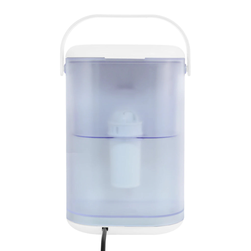 3L Weißer Instant-Heißwasserspender mit LED-Anzeige 19*24*29,5cm Schnelle Heizung Wasserspender Büro Desktop Wasserspender