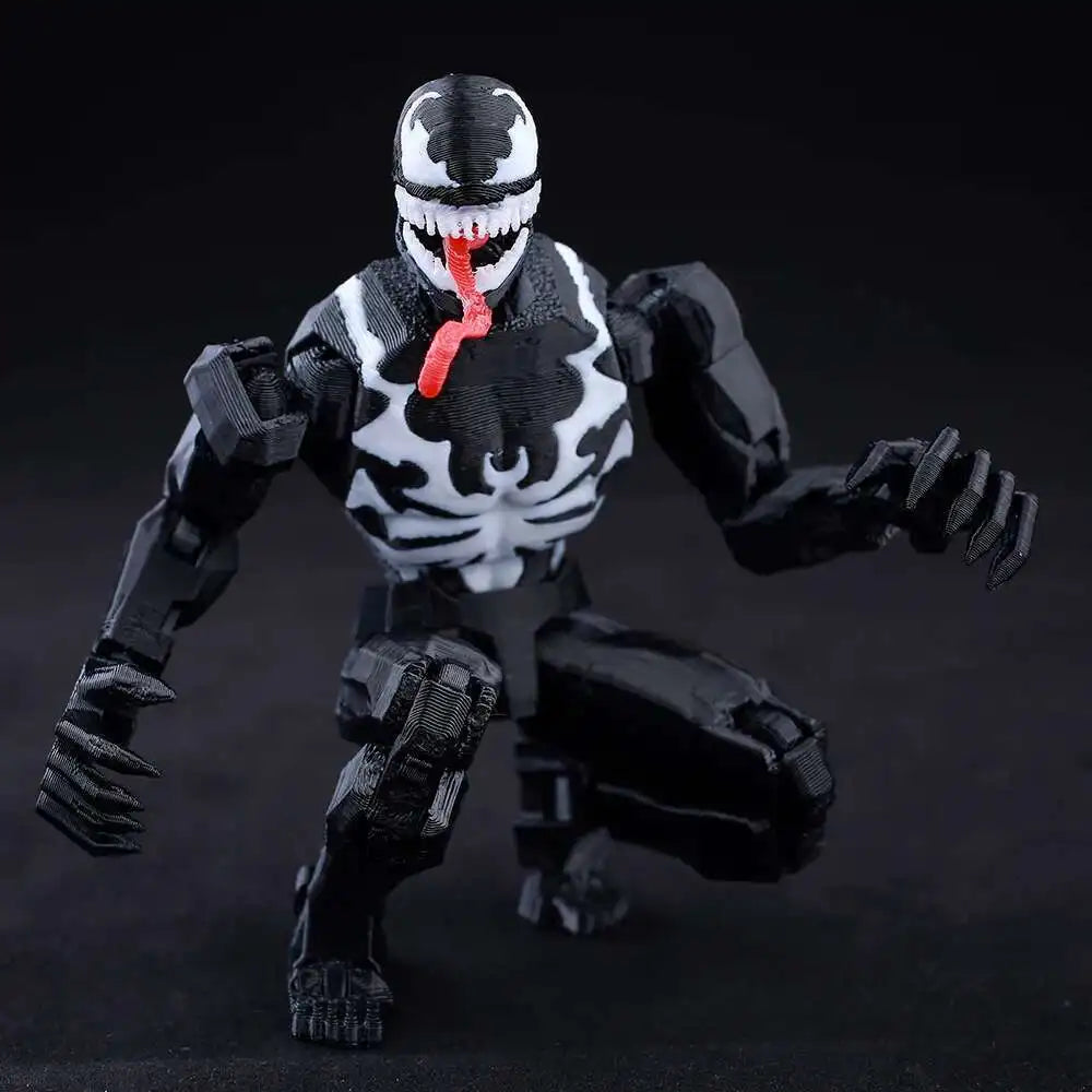 Venom Spider-Man Lucky13 Dummy13 Actionfiguren – 3D-gedruckte T13-Mehrgelenk-Shapeshift-Mannequin-Anime-Sammelspielzeuge