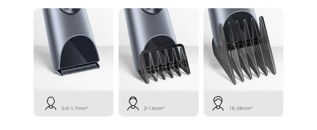 MIJIA Haarschneidemaschine 2 Schneidemaschine Trimmer Professionelle Haarschneider Titanlegierungsklinge Wiederaufladbarer Bartschneider