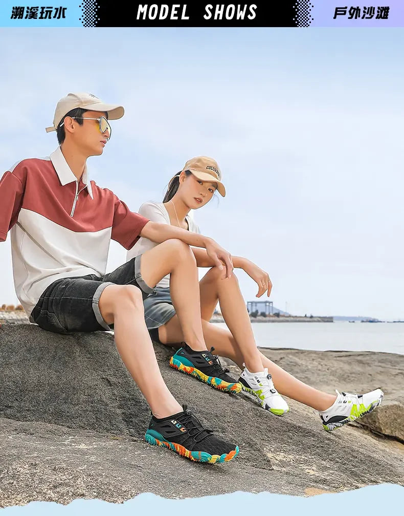 Men's Summer Water Wading Hiking Shoes 2025 Outdoor Women's Sports Shoes Breathable Fast Drying Anti Slip Hiking Beach Barefoot
