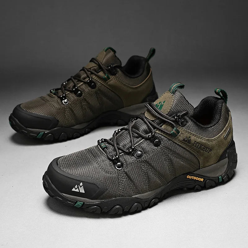 HIKEUP Rutschfeste Herren Wanderschuhe Atmungsaktive Outdoor Abriebfeste Spritzwassergeschützte Kletterschuhe Herren Sneaker Tourismus Bergschuhe