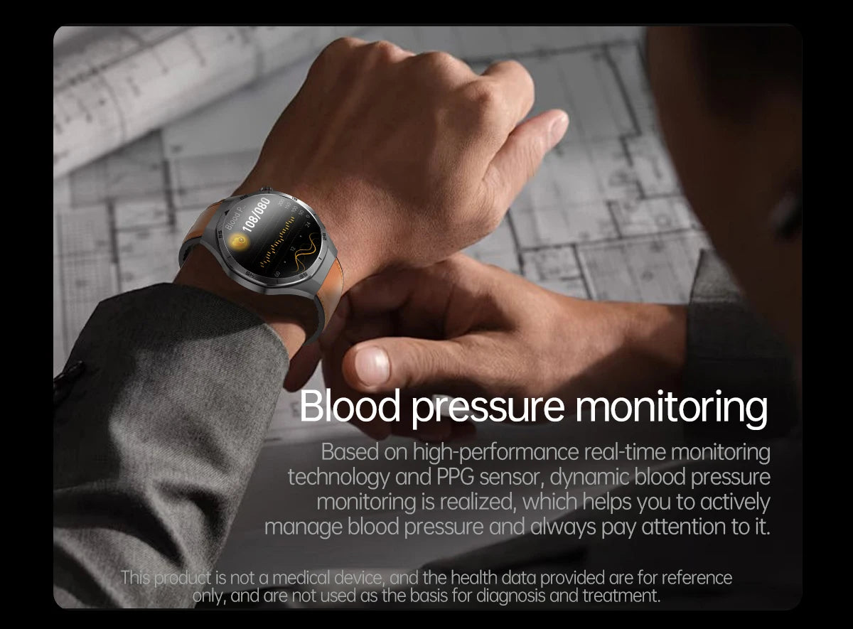 2026 Neue Smartwatch für Pflegeberufe mit EKG+PPG Gesundheitsanalyse Blutdruck Lipide Harnsäure Drahtlose HD-Anruf Smartwatch Herren Damen