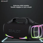 ZEALOT S79 Bluetooth-Lautsprecher 100W Tragbarer Subwoofer HiFi Dual Pairing Schnellladung 24000mAh Akku