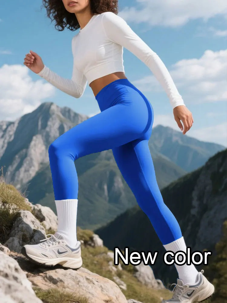 Sommerschlussverkauf High-Waist Yoga-Hose – 4-Wege-Stretch schnelltrocknende Leggings für Laufen Radfahren Fitnessstudio-Training