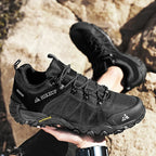 HIKEUP Rutschfeste Herren Wanderschuhe Atmungsaktive Outdoor Abriebfeste Spritzwassergeschützte Kletterschuhe Herren Sneaker Tourismus Bergschuhe
