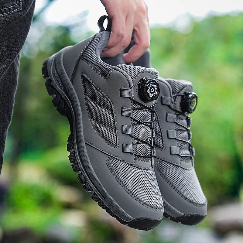 Herren-Outdoor-Sportschuhe für Frühling und Herbst mit drehbarer Schnalle, bequem, rutschfest, Wanderschuhe, große Größen 39–48 Hauptbild