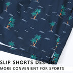 ESCATCH 2026 Neu eingetroffene Herren-Badeshorts mit Kompressionsfutter, 2-in-1-Druck, schnelltrocknend, Fitnessstudio, Sport, Herrenshorts mit Reißverschlusstaschen
