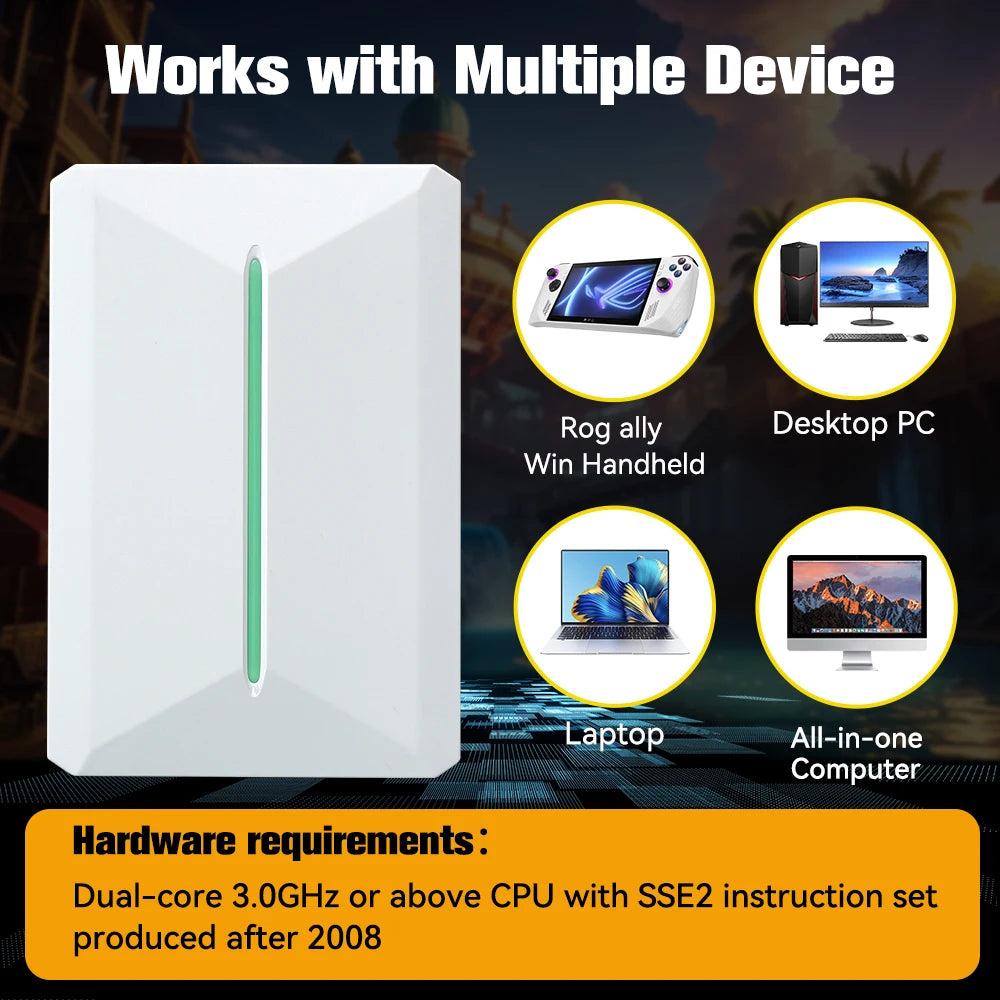 Retrobat & Playnite System HDD Retro-Spielekonsole für PS3/PS2/WIIU/WII/Switch/MAME 50+ Emulatoren 38293 Spiele & 42 AAA PC-Spiele für PC