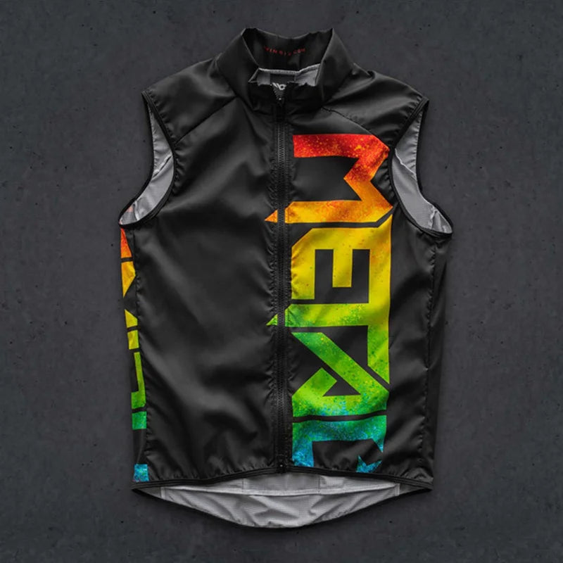 Twin Six Fahrradweste Herren Ärmellos Winddicht Wasserdicht Bekleidung Ropa Ciclismo Top Rennrad Uniform Leichtgewicht Fahrrad Trikot