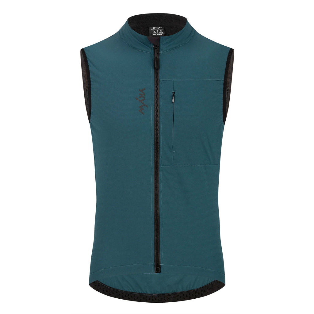 YKYWBIKE Herren Radsport Gelit Thermo-Fleece Fahrrad Windjacke Ärmellose Weste Winddicht Wasserdicht Radfahren