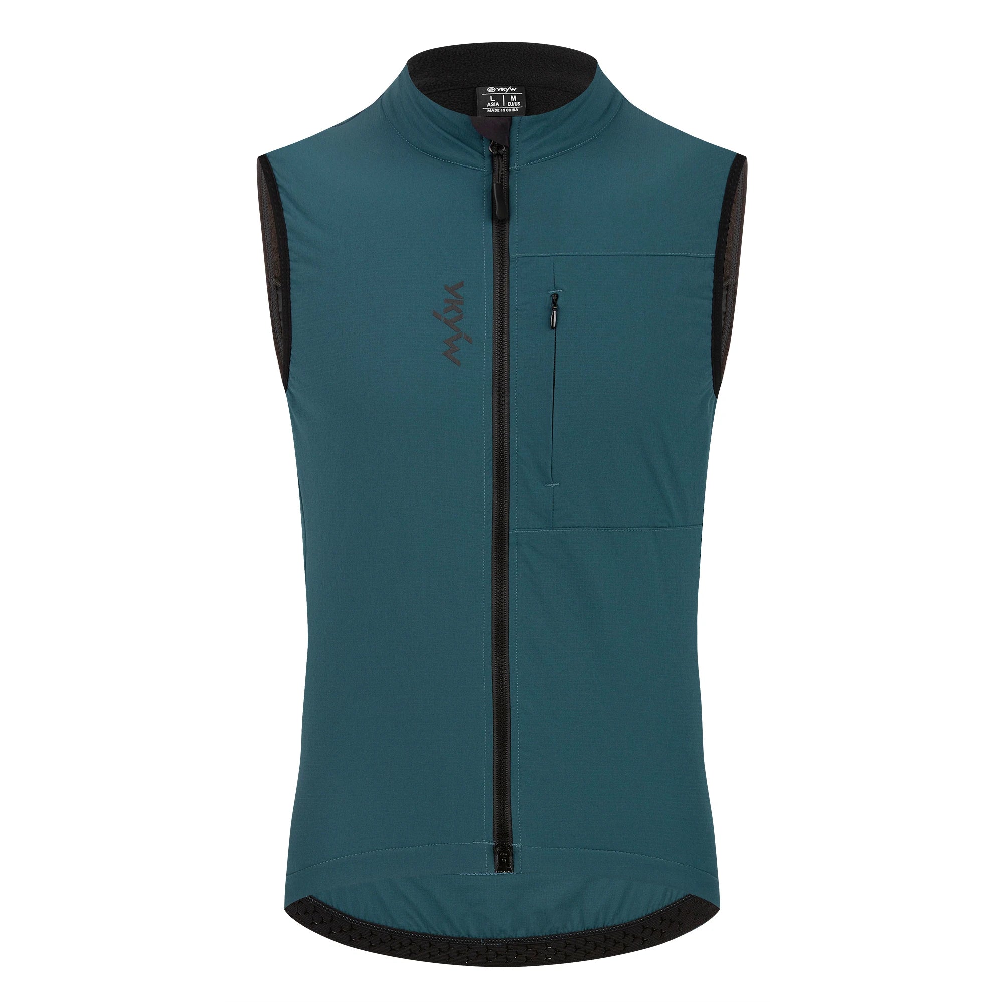 YKYWBIKE Herren Radsport Gelit Thermo-Fleece Fahrrad Windjacke Ärmellose Weste Winddicht Wasserdicht Radfahren