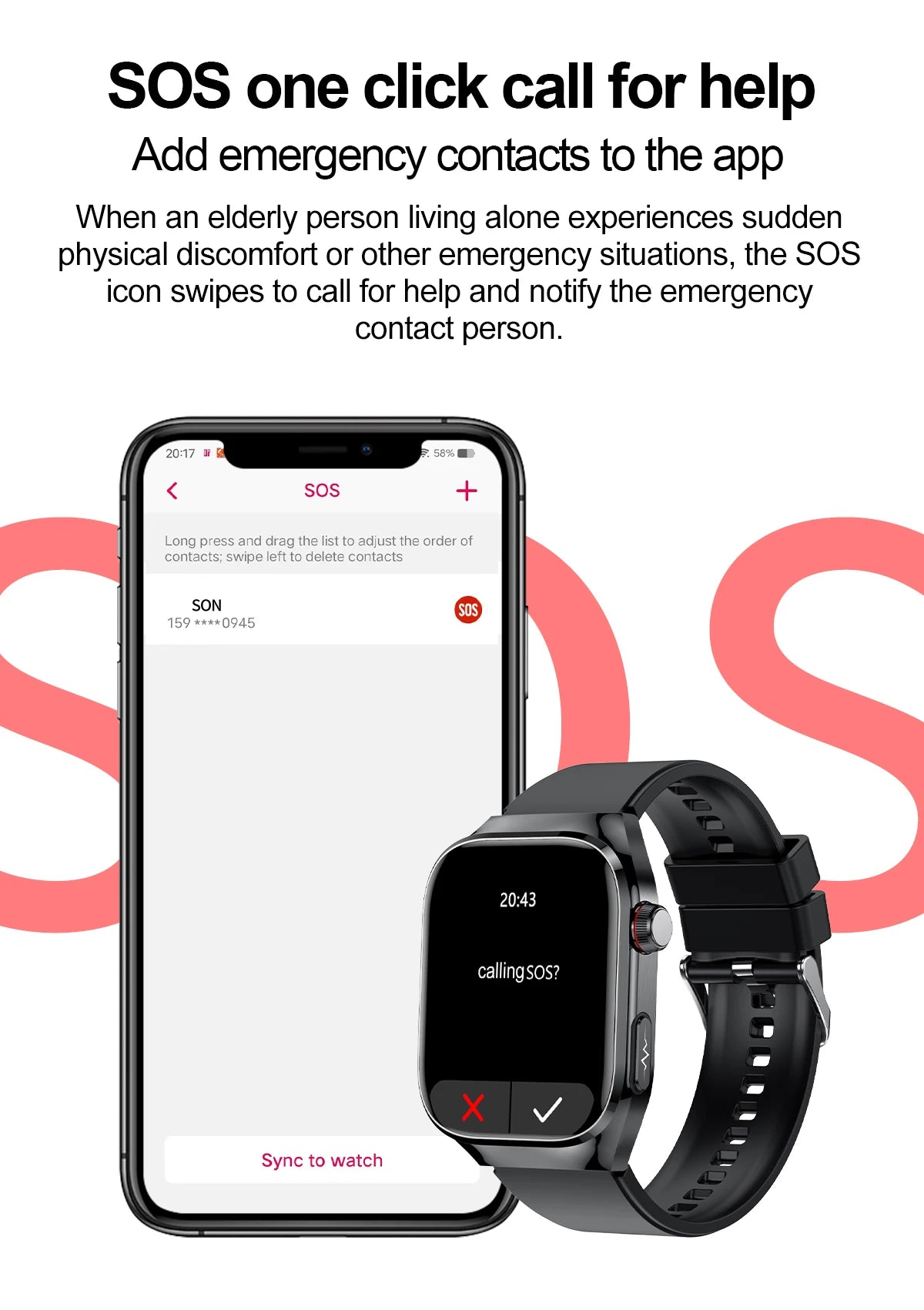 2026 Neue Pflegegrad-Harnsäure-Blutfettwerte Smartwatch Herren EKG+PPG Blutdruck Herzfrequenz Bluetooth Anruf Gesundheits-Smartwatch