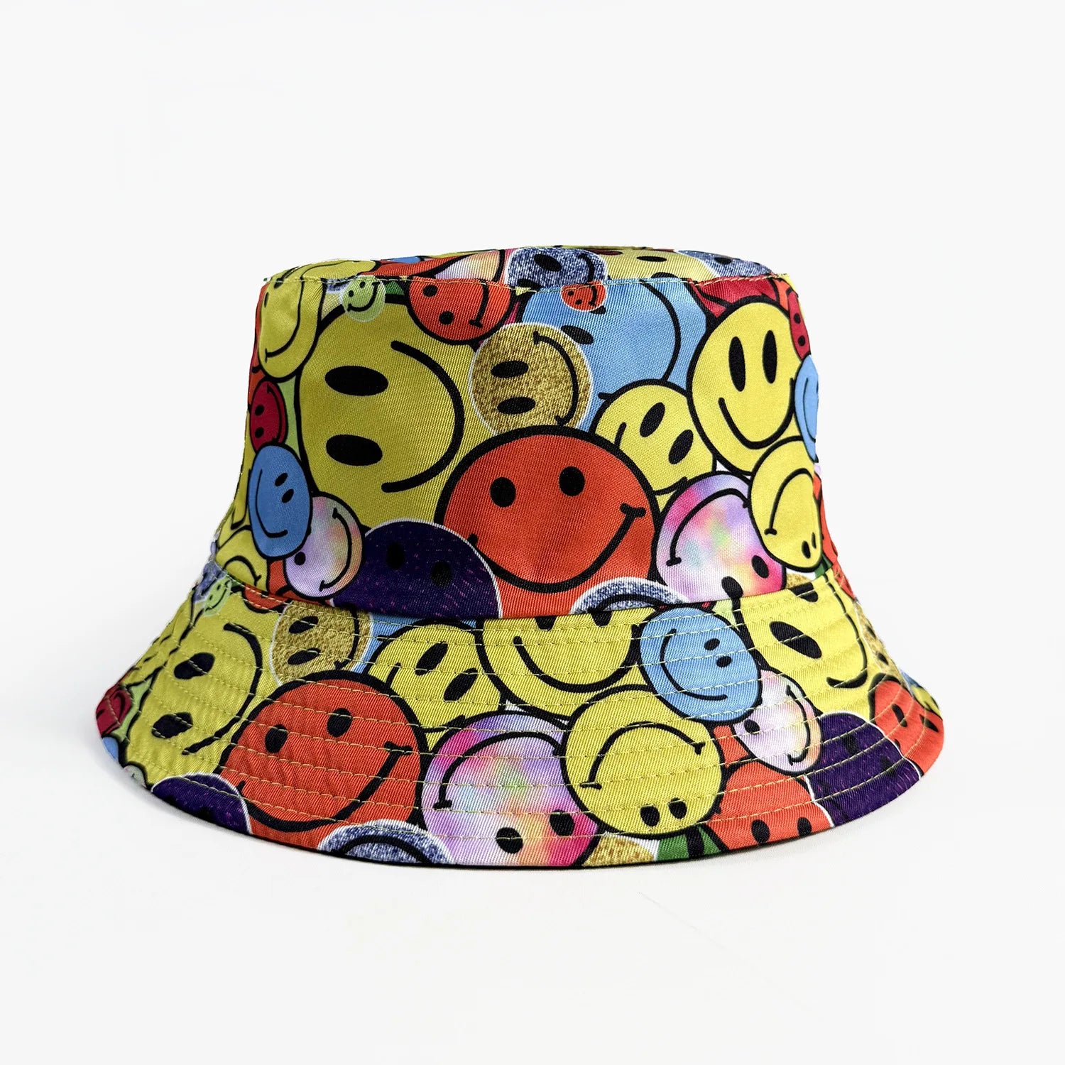 Cartoon Jugendliche Coole Neuheit Sonne Mond lächelndes Gesicht Fisch Fischerhut Outdoor Freizeit Sonnenschutz Sonnenhut Herren Damen Fischerhüte