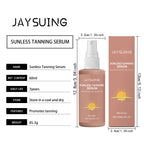 Kräuter-Selbstbräunungs-Essenz-Spray, bräunungsloses Bräunen, Verbesserung des Haut-Melanins, flüssiger Bronzer, natürlicher Bräuner für Körper und Gesicht, nährend