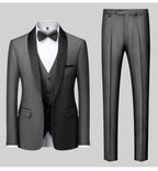 Herren Casual Business Anzug Smoking High End Marken Boutique Mode Sakko Weste Hose Bräutigam Hochzeitsanzug Party Anzug