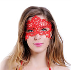 Damen Karnevalsmaske Hohle Spitze Maskerade Gesichtsmaske Prinzessin Abschlussball Party Requisiten Schwarze Augenmaske Halloween Kostüm für Frauen