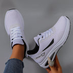 Frühlings-Freizeitsportschuhe für Damen, modisch, atmungsaktiv, leicht, rutschfest, verschleißfest, flache Schuhe