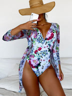 Sexy Bademode Damen Tiefer V-Ausschnitt Einteiliger Badeanzug 2026 Neuer Damen Badeanzug Damen Bodysuit Schwimmen für Strandbekleidung Monokini