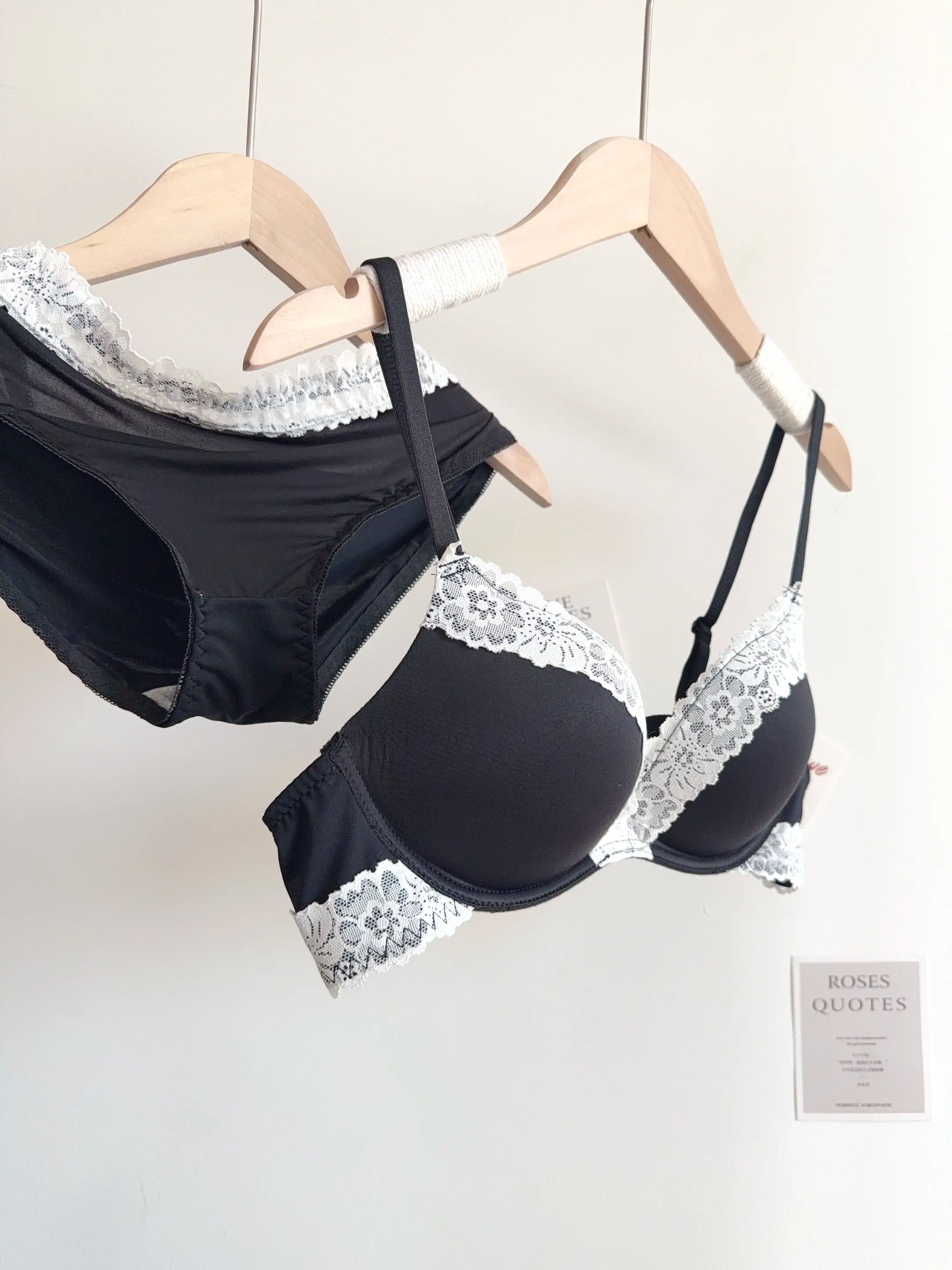 Sexy Leopard-Print-Dessous-Set für Damen, kabellos, unsichtbarer Push-Up für kleine Brüste, verstellbares A-bis-C-Körbchen, transparenter, reiner Spitzen-Look, S-XL