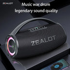 ZEALOT-S97 80W Tragbarer Bluetooth-Outdoor-Lautsprecher, HiFi-Sound, Subwoofer, Dual Pairing, Schnellladefunktion, 16000mAh Akku