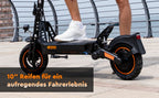 RCB NFC D5 ABE Ultra Electric Scooter for Adults ABE Certified 500W Motor 1600W Peak 27Ah Battery 110-130km Range 10 Inch Self-repairing Tires Double Brake Dual Suspension Turn Signals NFC APP