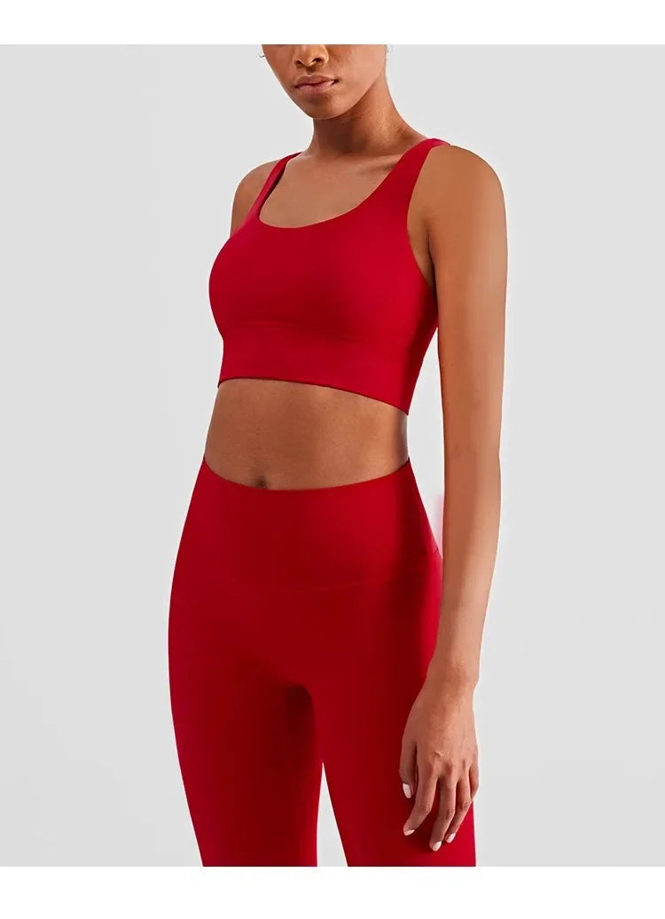 2-teiliger Yoga-Anzug für Damen Trainingsanzug Sportkleidung Pilates Fitness-Anzug Gym Workout Push-up Kleidung Sport-BH Leggings-Anzug