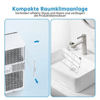 7000 BTU mobile Klimaanlage, 3-in-1 Kühlentfeuchter & Ventilator, 2 Geschwindigkeiten, keine externe Einheit, leise für Räume bis 30 m²
