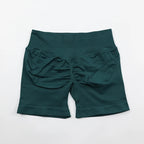 Impact Shorts 4.5" Nahtlos, hochelastisch, niedrig gerippter Bund, dezenter Po-Kontur-Shorts, Fitness Workout Yoga Gym Shorts