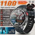 2026 Neue T-Rex3 Pro 1100mAh Akku Smartwatch GPS-Route 5ATM Wasserdicht Sport Lauf-Tracker Outdoor Kompass Militär-Smartwatch