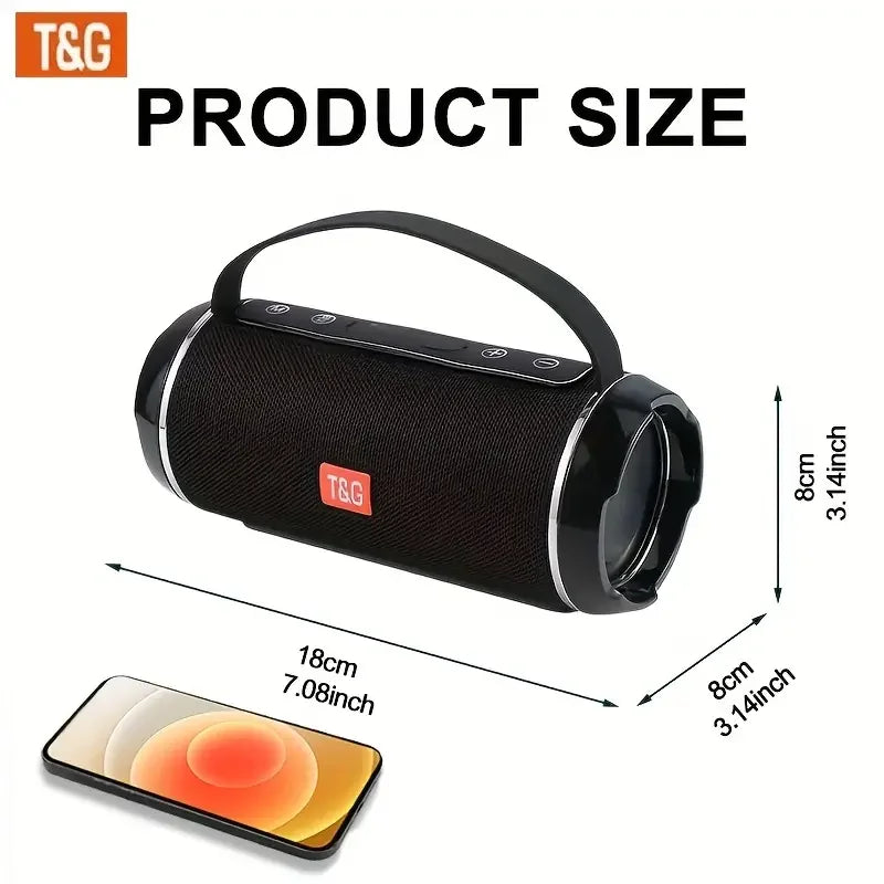TG116C Outdoor Tragbarer aufrechter kabelloser Lautsprecher, niedlicher kleiner Würfel-Lautsprecher Musikplayer, unterstützt USB/TF/FM-Radio Mu
