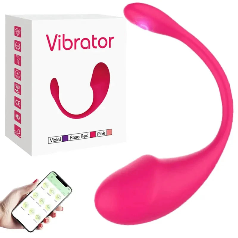 Kabelloser Bluetooth G-Punkt Vibrator für Frauen APP Fernbedienung Tragbares vibrierendes Ei G-Punkt Klitorisstimulator Sexspielzeug für Erwachsene