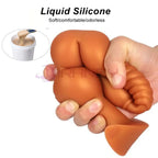 3-10cm Großer Analsex Plug mit Schwanz Sexspielzeug für Erwachsene Spiele Paare DIY Cosplay Großer Butt Plug Silikon Weich Lang Anal Beads Frauen