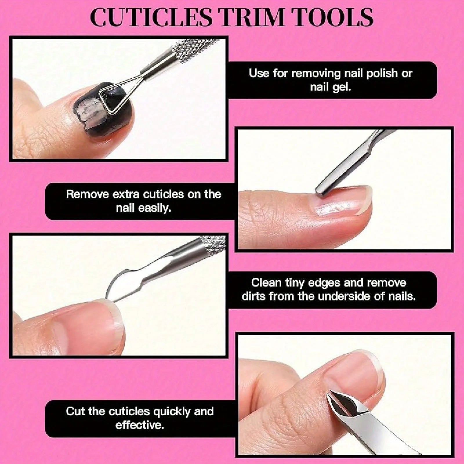 12 Stück/Charge Nagelkunst 100/180 Körnung Professionelle Feilen Puffer Schwamm Block Bürste Nagelschere Set mit Nagelhautzange Schiebern