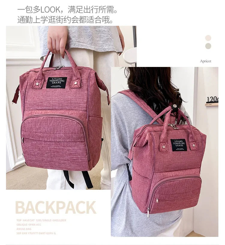 Wickelrucksack Windeltasche Mama Große Kapazität Taschen Mama Baby Multifunktionale Wasserdichte Outdoor Reise Windeltaschen für die Babypflege