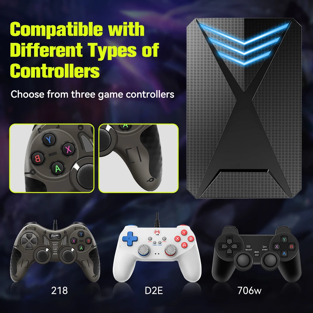 JMachen Hyper Base Lbox Retro-Spielekonsole für PS4/PS3/Switch/PS2/Wii/WiiU/PS1 Launchbox 2TB Gaming-HDD mit über 4200 PC-/3D-Spielen
