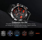 MEVADEN Steel 1,39 Zoll Herren Luxus-Smartwatch Bluetooth Anruf Sport-Fitness-Tracker Gesundheitsmonitor Smartwatch für Männer MD52