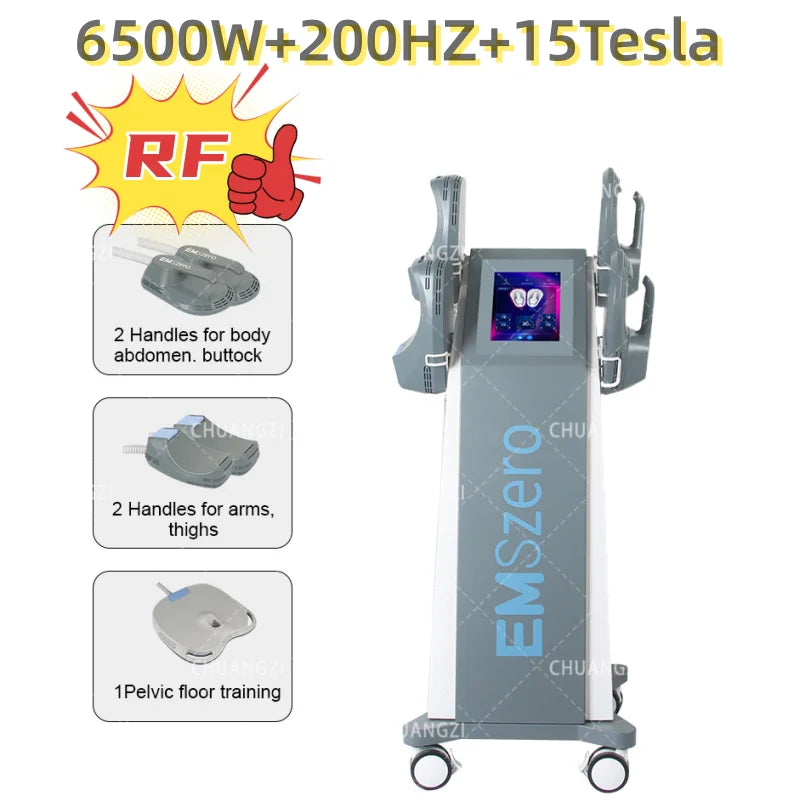 EMSZERO 6500W 200HZ Elektromagnetischer Lifter Muskelstimulator Gewichtsverlust Körperformung Massagegerät