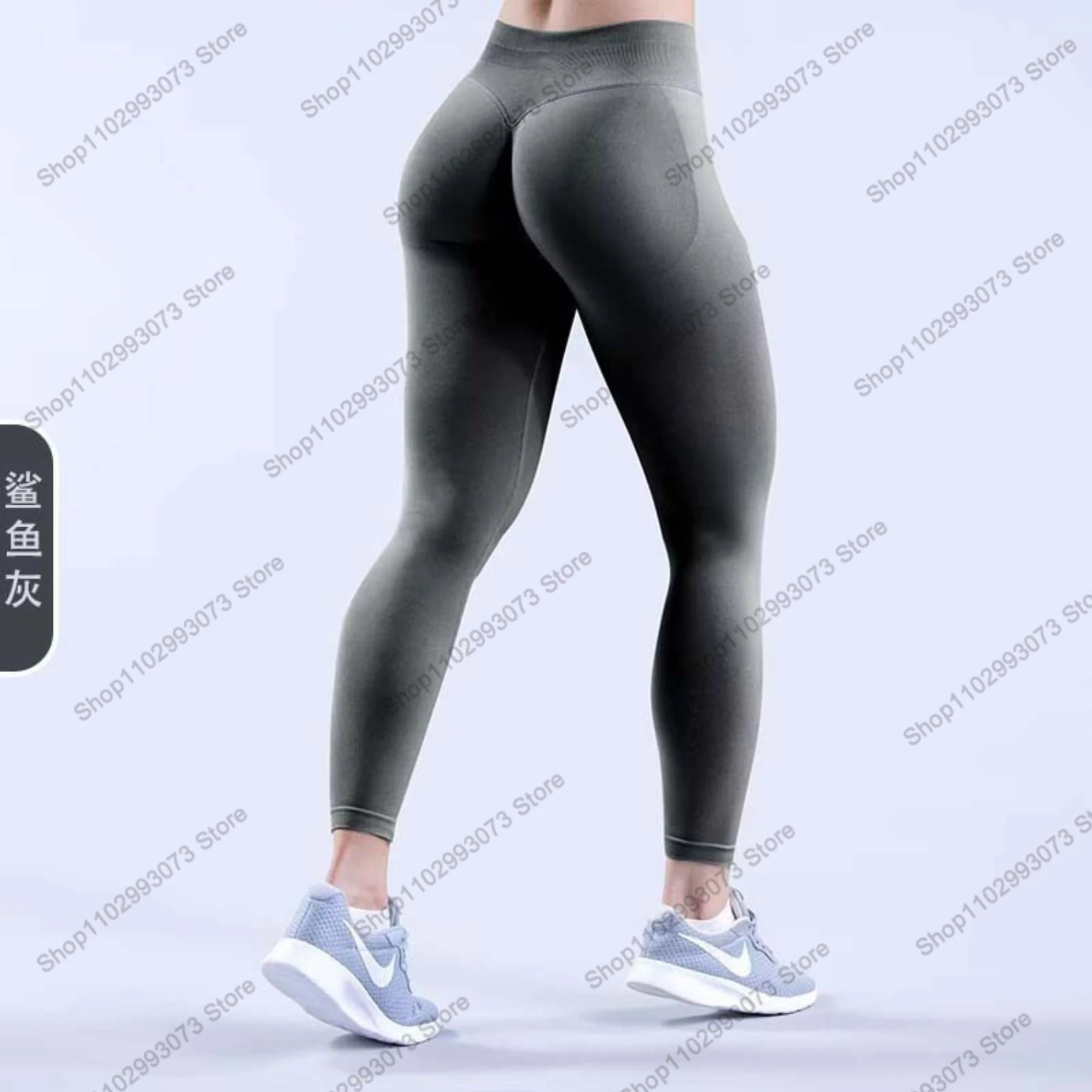 Damen High Waist Nahtlose Yoga Leggings Bauchkontrolle Po-Lifting Workout Hose Weiche Athletic Leggings für Fitnessstudio Fitness Laufen