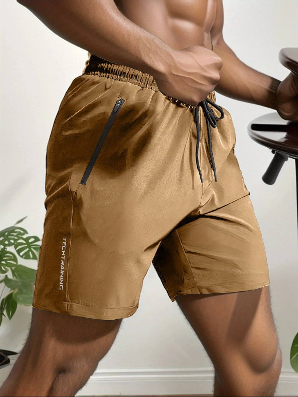 Herren-Shorts für sommerliches Fitnessstudio-Training, Laufen, Radfahren, schnell trocknend, atmungsaktiv, mit Kordelzug, Sporthose, Ausgeh-Outfit0428