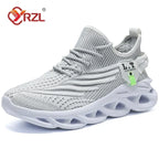 YRZL Herren Sportschuhe Laufen Schwarz Jogging Freizeit Sneaker Outdoor Atmungsaktives Mesh Damen Leichte Stoßdämpfung Schwarz Tennis
