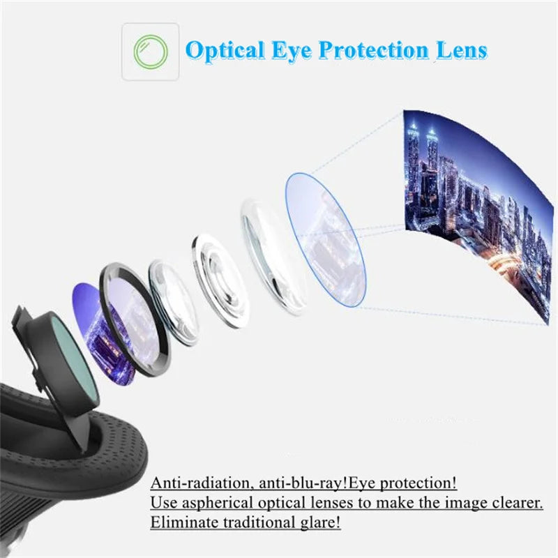 Shinecon VR Brille 3D Headset Virtual Reality Gerät Helm Schutzbrille Linsen Mobile Smartphone Handy Realidade Viar VR