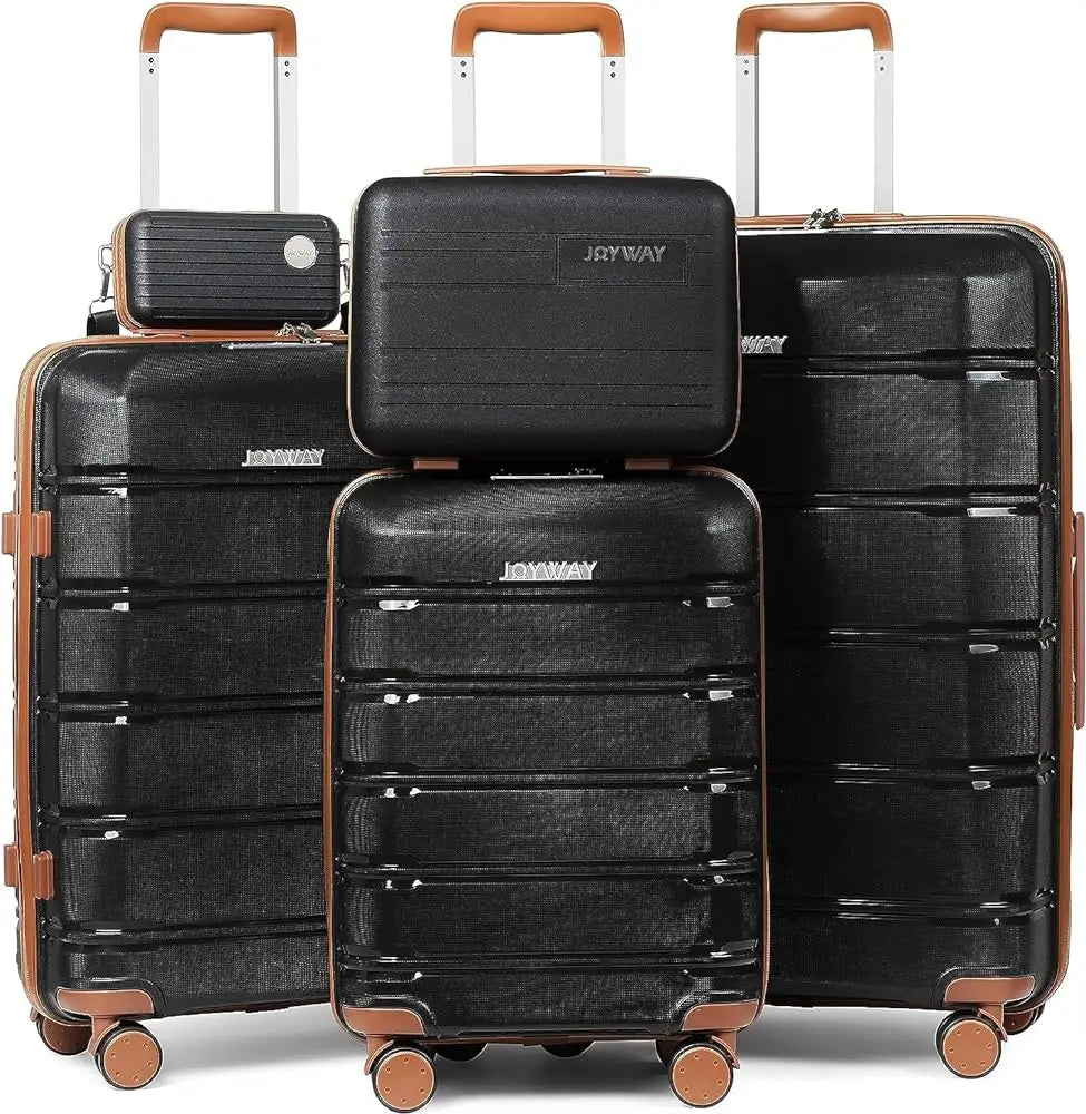 Joyway Reisegepäck-Sets, stilvolles Handgepäck und Koffer-Set, robust, langlebig, kratzfest, TSA-Schloss, Spinner-Räder