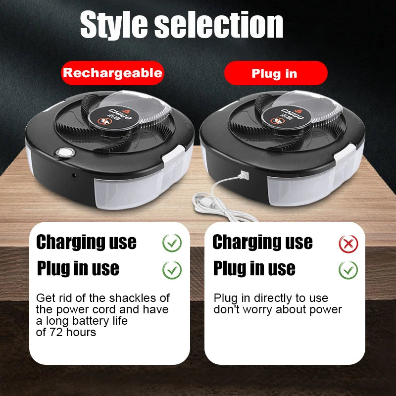 CHIGO Flycatcher Wiederaufladbare/USB Elektrische Fliegenfalle Sichere Innen-Fliegenfalle Außen-Insektenfanggerät Für Küche Garten