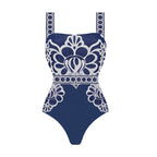 2tlg. bedruckter Badeanzug Damen Sexy Bademode Neuer Bikini mit langem Rock Damen Biquini Push Up Badeanzug Body Strandkleidung Strandtuch